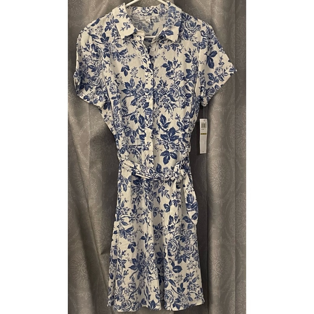NWT Beautiful  Blue LONDON STYLE COLLECTION DRESS Size 14 .